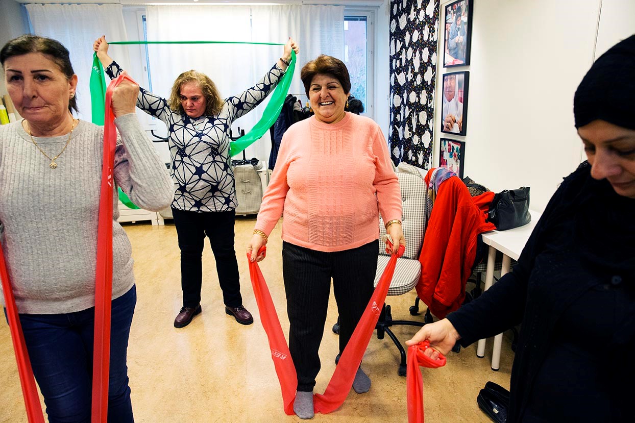 Deltagarna fick  föreläsningar om hur kroppen fungerar med fokus på de sjukdomar som HjärtLung arbetar med. 